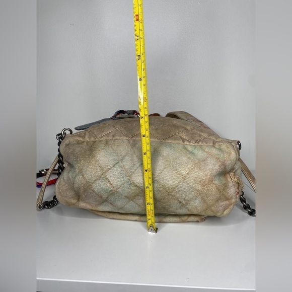 Chanel Graffiti Canvas Backpack “31 Rue Cambon” – Rare Runway, Multicolor Cord - Picture 5 of 12
